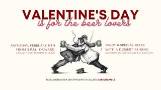 💘🍺 Still Time… But Not Much! 🍺💘

There’s still time to grab tickets for our Valentine’s Beer Tasting on Saturday, February 14th at 3 PM — but hurry… we’re almost SOLD OUT!

Whether you’re coming as a couple, rolling in with friends, or flying solo as a lone wolf — all are welcome for an afternoon of great beer and even better vibes at The Ginger Man.

🎟️ Tickets are going fast — don’t wait!
📞 Call or stop by the pub to purchase - 972-607-4227

Cheers to love, friendship, and great beer! 🍻❤️

https://www.facebook.com/events/1560810168345340/