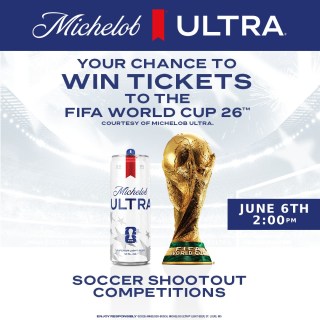 ⚽🎟️ WORLD CUP TICKET GIVEAWAY 🎟️⚽
Join us Saturday, June 6th from 2PM–4PM for the Michelob Ultra Soccer Shootout! 🍻
Think skee-ball… but with your feet. 👟⚽
Each participant gets 5 attempts to rack up the highest score. At the end of Round 1, the top score wins — and if multiple players tie for the highest score, we’ll move into a sudden-death Round 2 featuring only the finalists.
🏆 GRAND PRIZE:
TWO FREE TICKETS to the Sunday, June 14th Japan vs Netherlands World Cup match at Dallas Stadium in Arlington!
While you play, enjoy featured drink specials from Michelob Ultra & Nutrl:
🍍 $18 Island Spritz
Nutrl Pineapple • Coconut Rum • Lime Juice
☀️ $16 Summer Breeze
Nutrl Cranberry • Vodka • Lemon Juice
🌊 $15 Sailor’s Seltzer
Nutrl Black Cherry • Spiced Rum • Lime Juice
🥤 $8 Nutrl Cans
🍺 $6 Michelob Draft Pints
⚠️ Must be 21+ to participate.
Bring your crew, test your shot, and score your way to the World Cup! ⚽🔥
FWC26Dallas @fwc26dallas @dutchorangebus #FWC26 #dallastexas #dallasworldcup2026 #MichelobULTRA